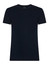 100% Cotton - Maglietta girocollo in cotone  Blu Uomo - Ragno