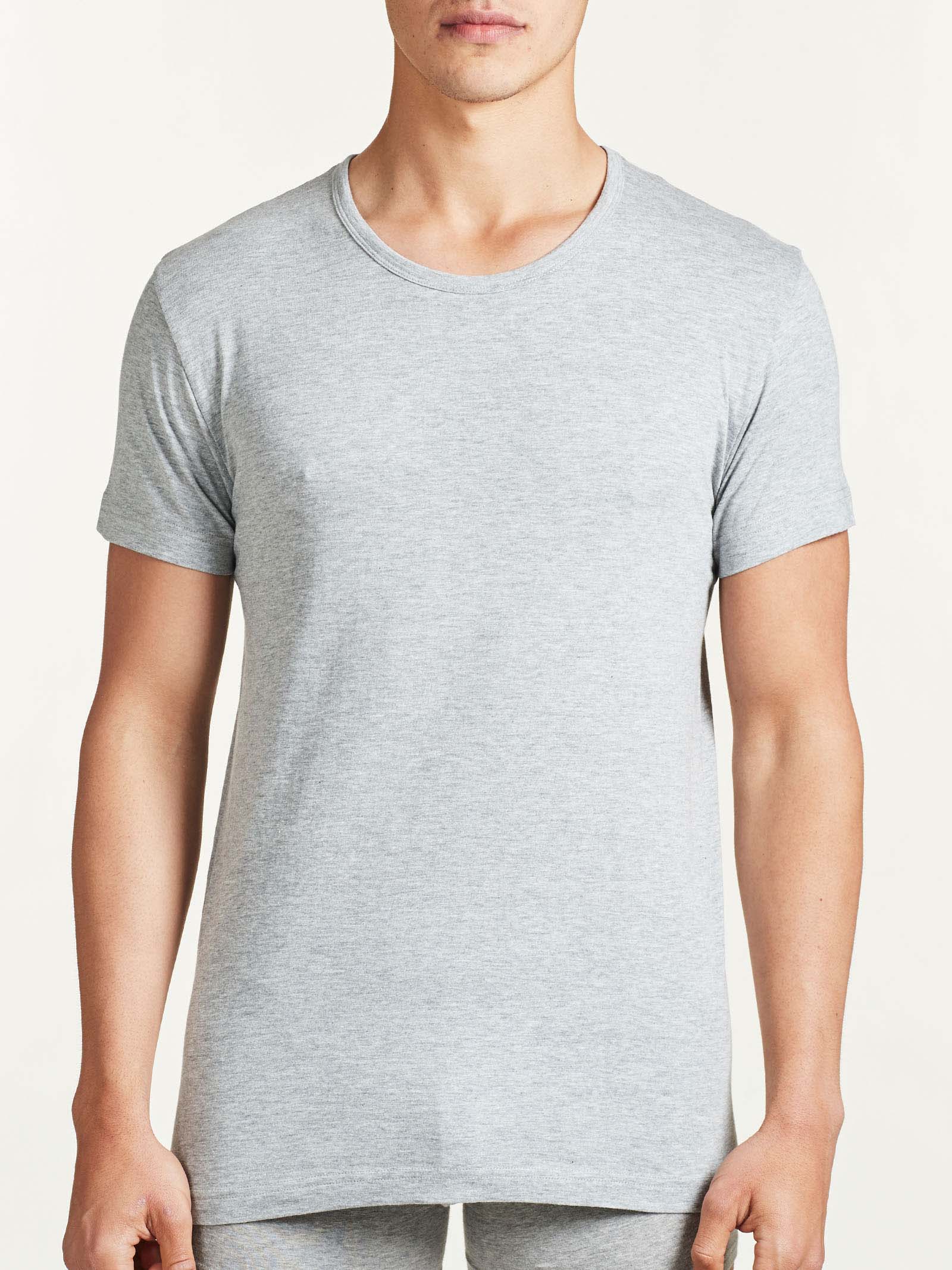 100% Cotton - Maglietta girocollo in cotone  Neri Uomo - Ragno