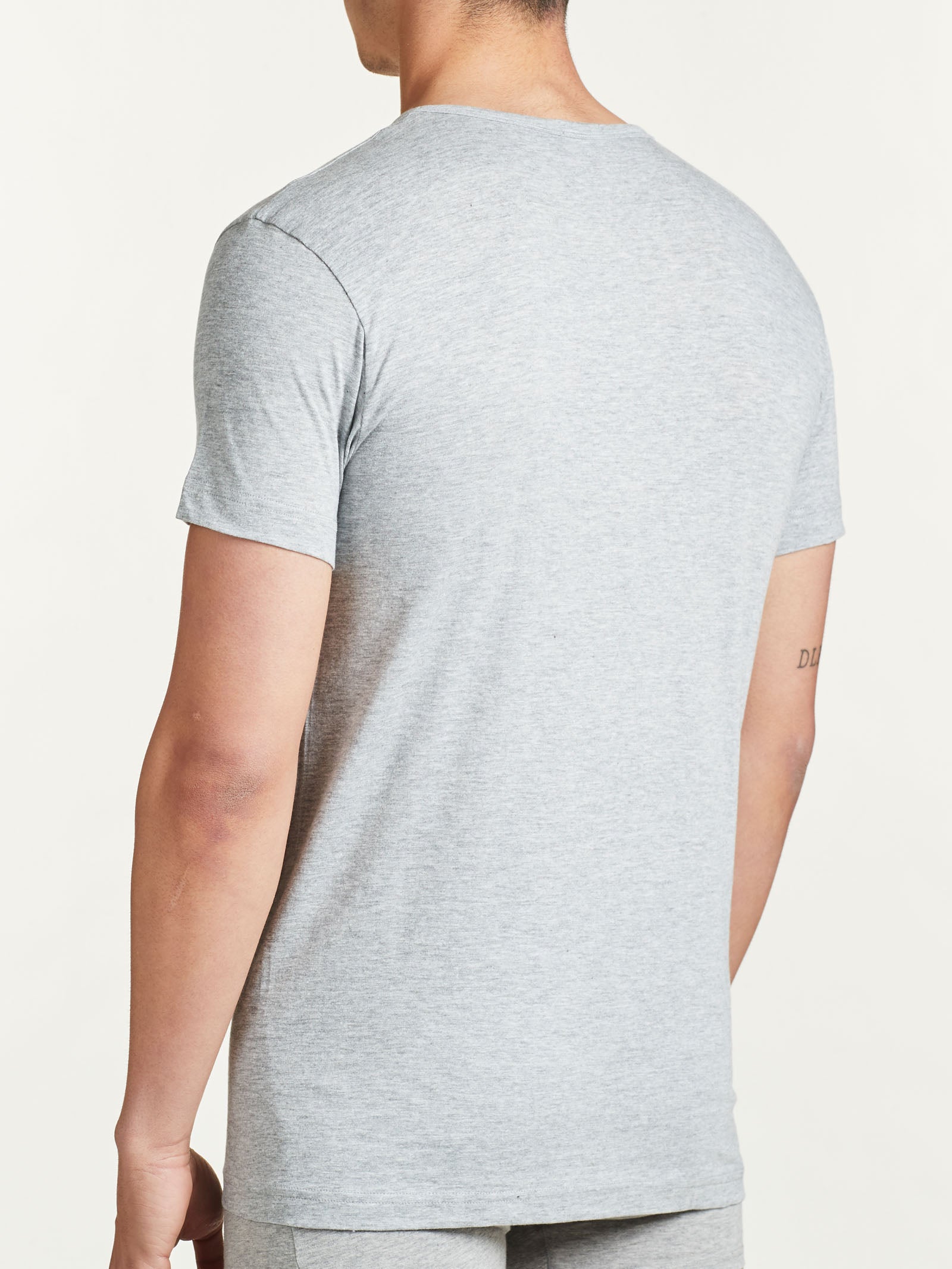 100% Cotton - Maglietta girocollo in cotone  Neri Uomo - Ragno