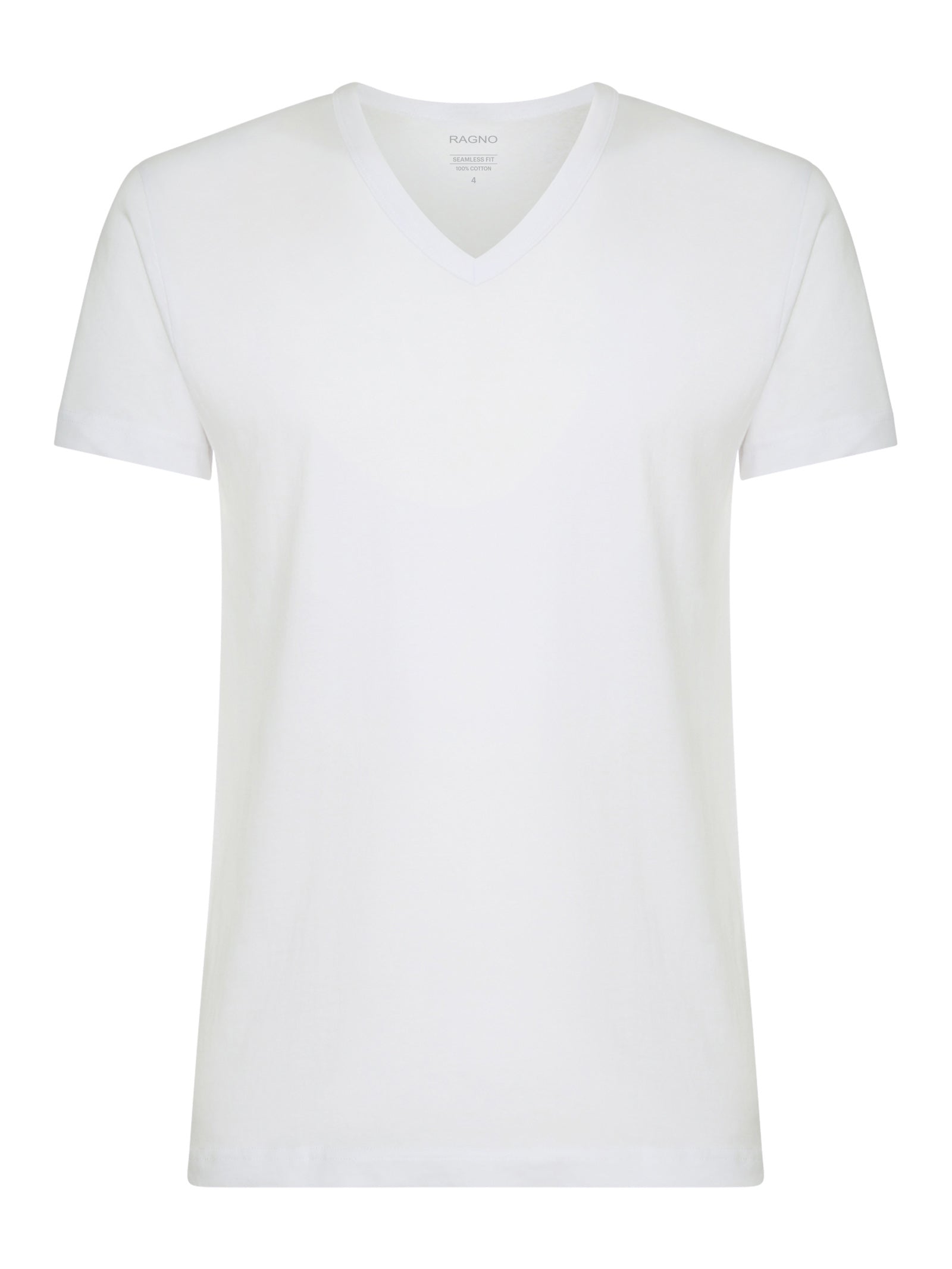 100% Cotton - Maglietta scollo a V in cotone  Bianchi Uomo - Ragno