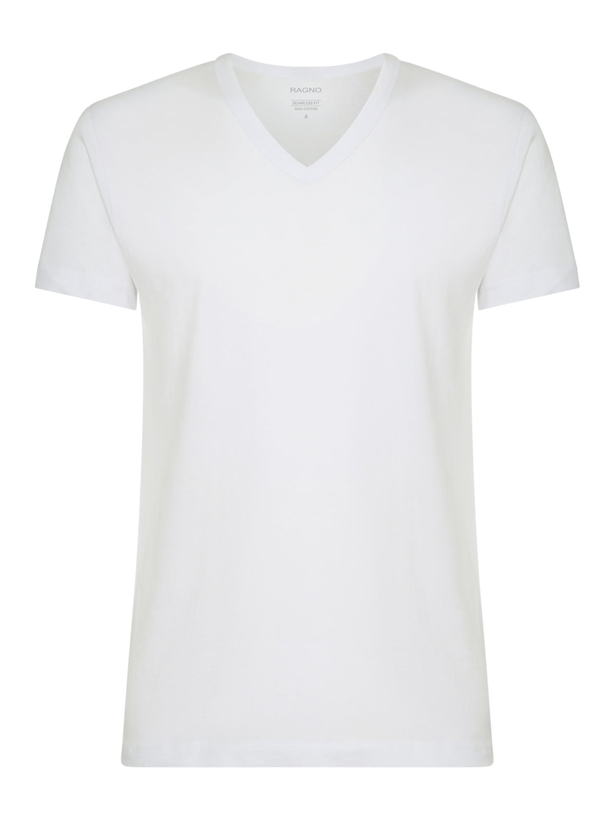 100% Cotton - Maglietta scollo a V in cotone  Bianchi Uomo - Ragno