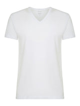 100% Cotton - Maglietta scollo a V in cotone  Bianchi Uomo - Ragno