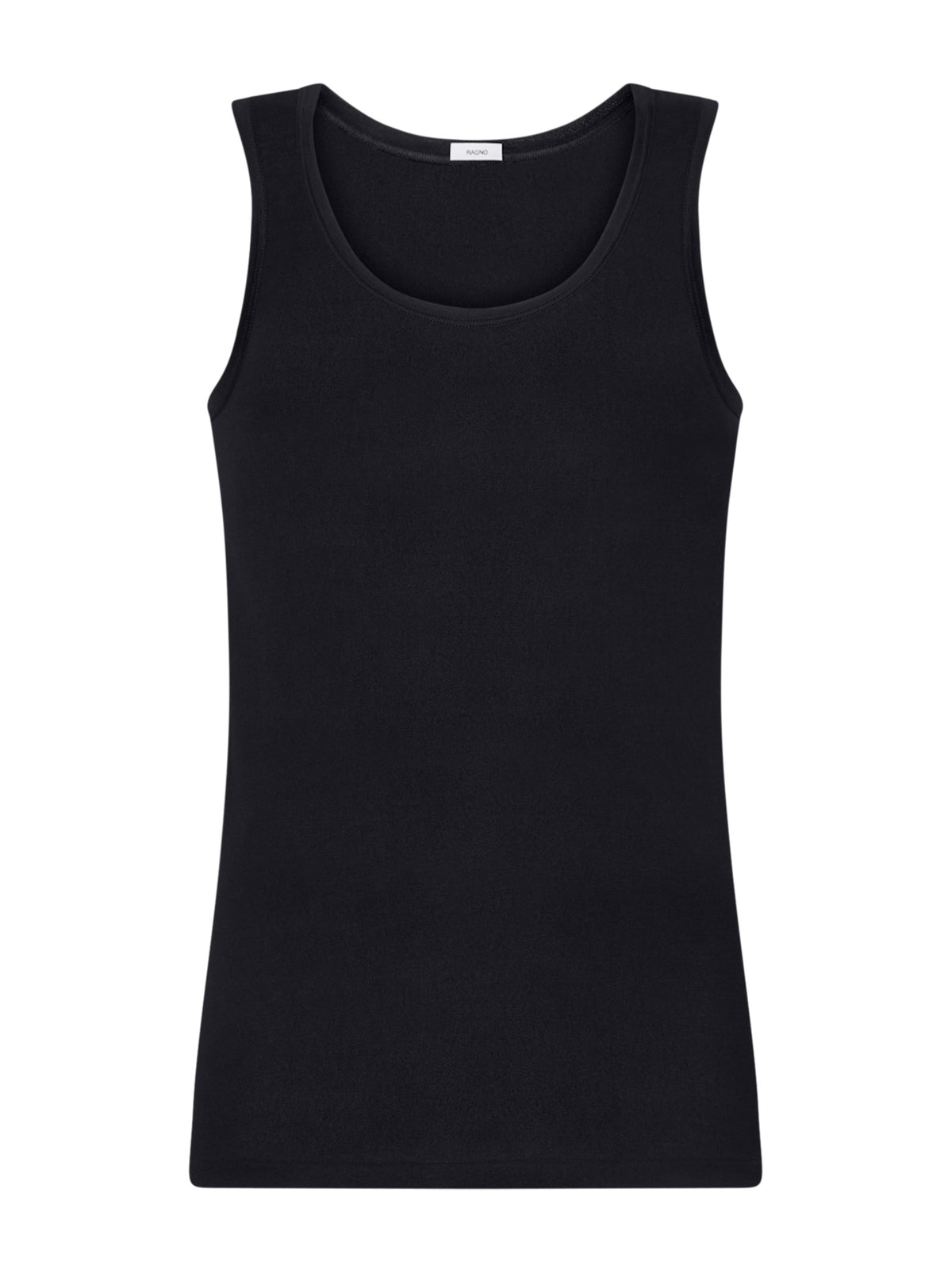 Satin Cotton - Canottiera spalla larga in cotone mercerizzato Neri Uomo - Ragno