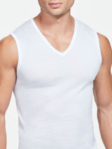 Silkotton - Maglietta smanicata in cotone mercerizzato Neri Uomo - Ragno