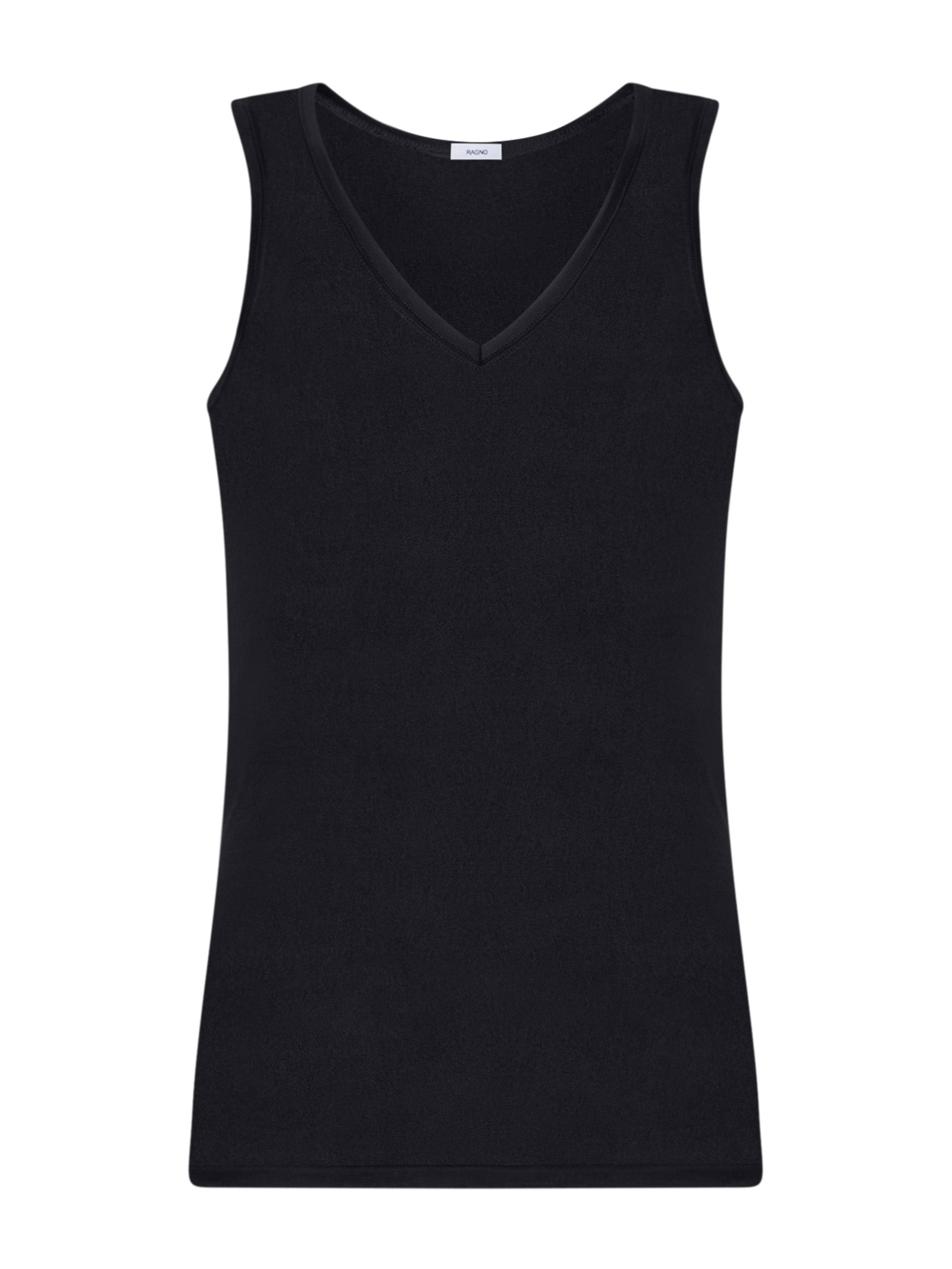 Silkotton - Maglietta smanicata in cotone mercerizzato Neri Uomo - Ragno