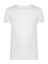 Silkotton - Maglietta girocollo in cotone mercerizzato Bianchi Uomo - Ragno