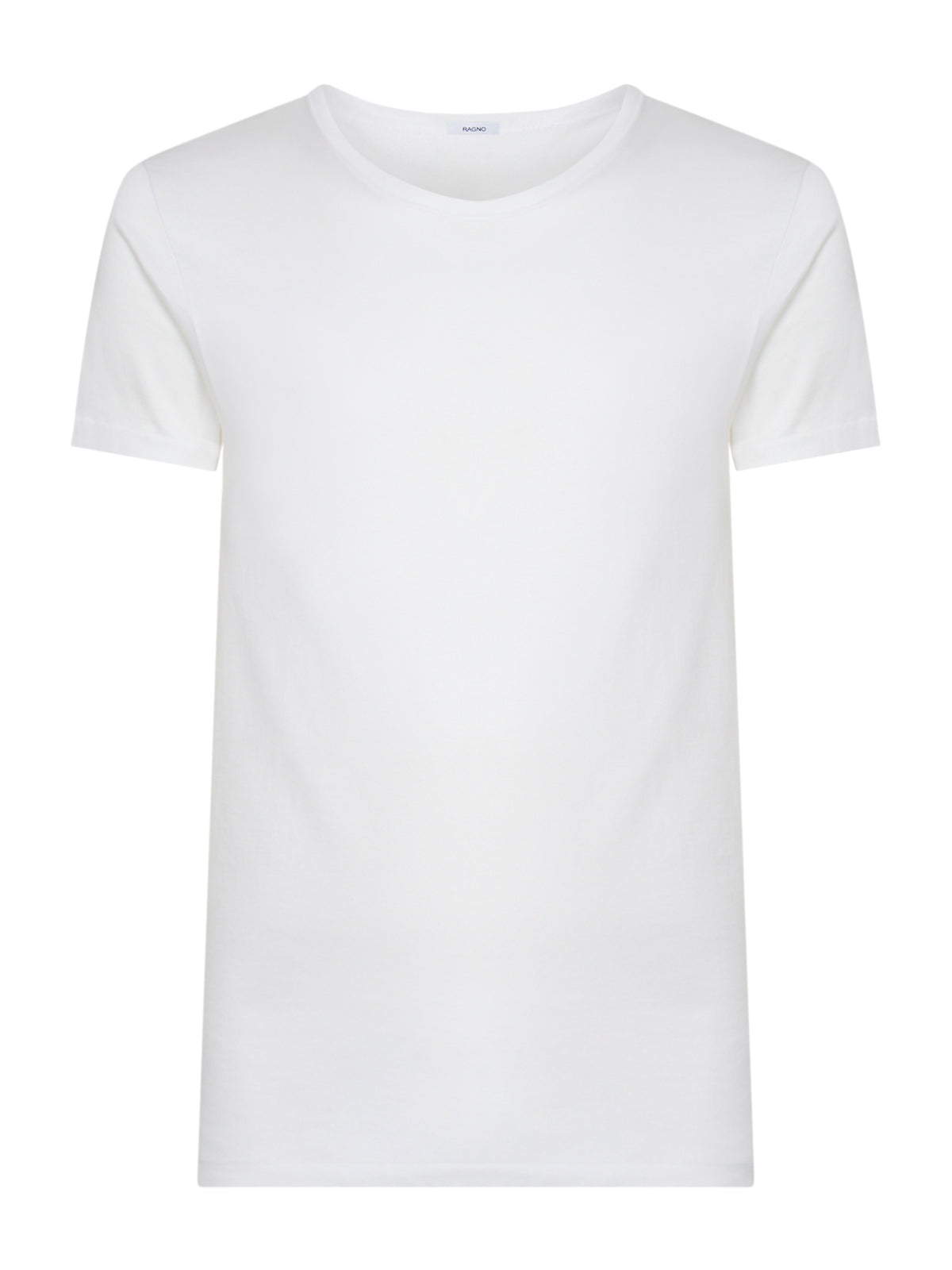 Satin Cotton - Maglietta girocollo in cotone mercerizzato Bianchi Uomo - Ragno