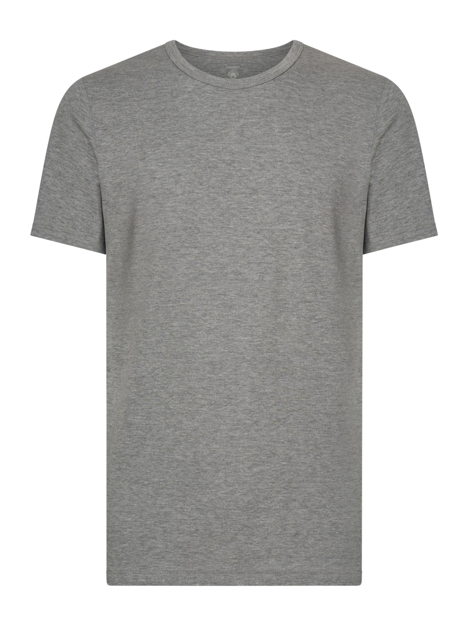 Interlock - Maglietta girocollo in puro cotone  Neri Uomo - Ragno