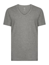 Interlock - Maglietta scollo a V in interlock di cotone Neri Uomo - Ragno