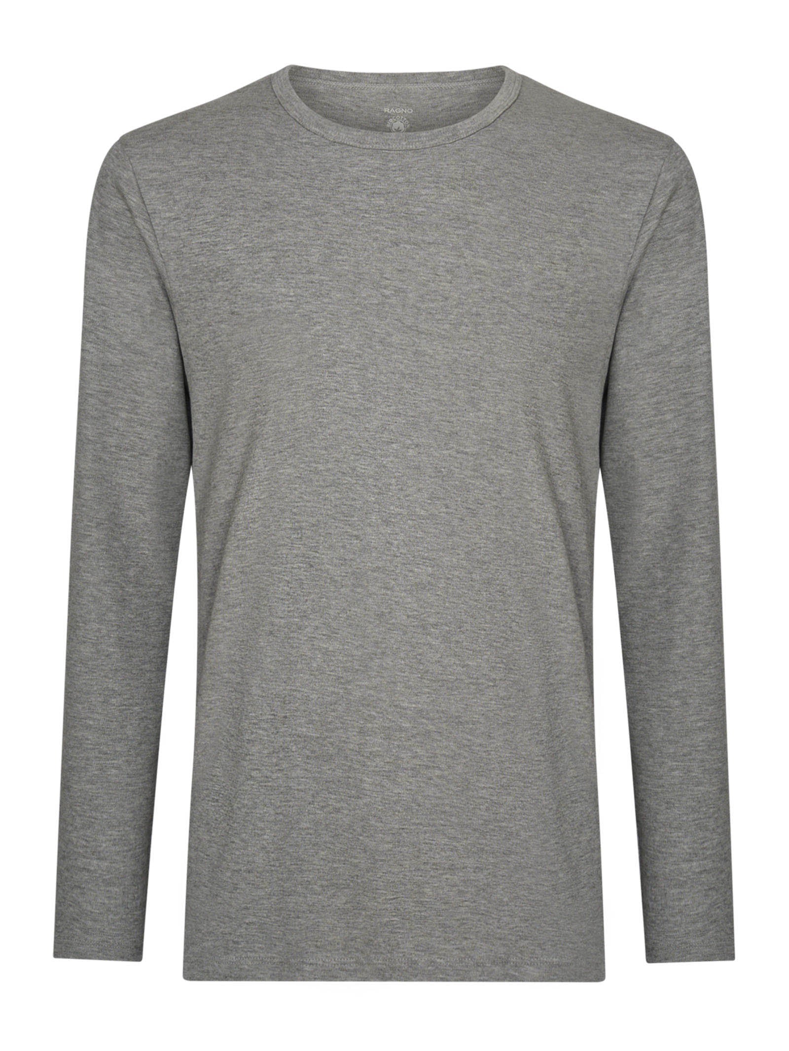 Interlock - Maglietta girocollo in interlock di cotone Neri Uomo - Ragno