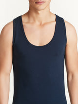 Dynamic - Canottiera in cotone elasticizzato Blu Uomo - Ragno