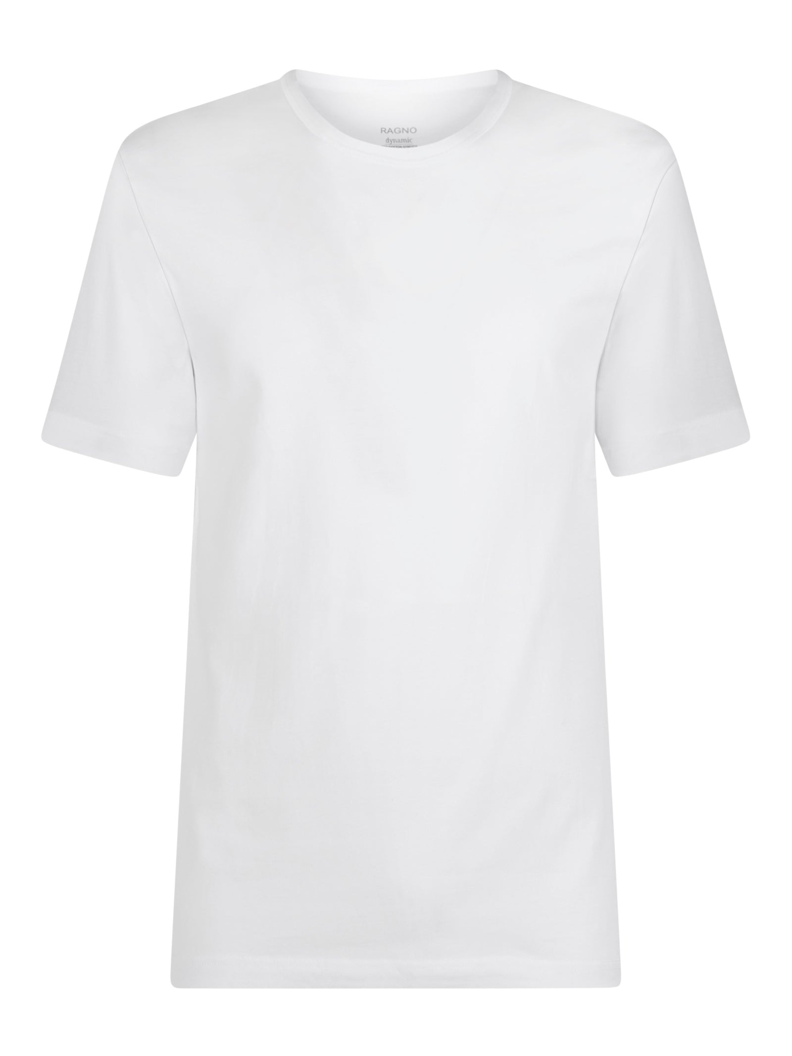 Dynamic - Maglietta girocollo a manica corta in cotone elasticizzato Bianchi Uomo - Ragno