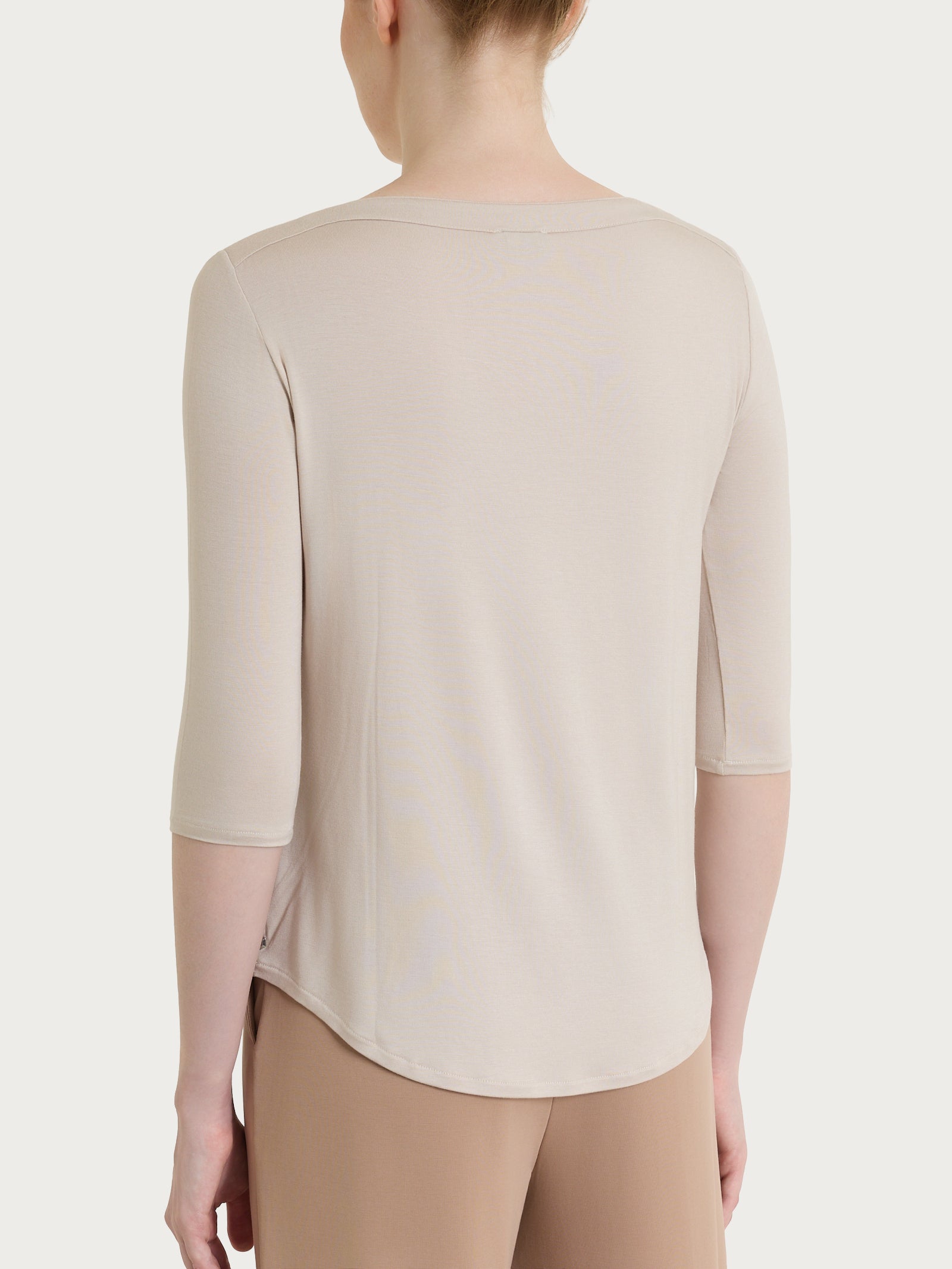 Maglietta con scollo a barchetta in Viscosa Summer Bianchi Donna - Ragno