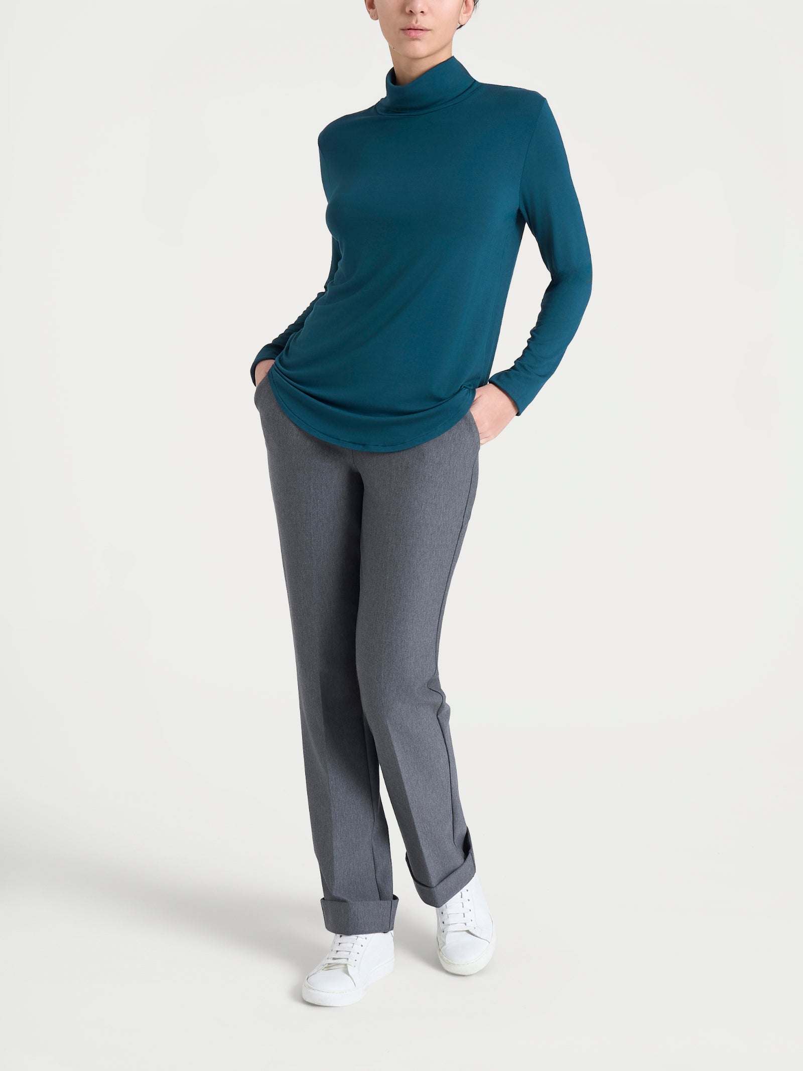 Dolcevita in Eco Viscosa Blu Donna - Ragno
