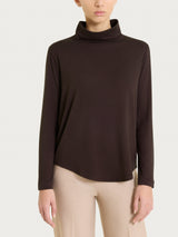 Dolcevita in Jersey Strech Winter Viscosa Marroni Donna - Ragno