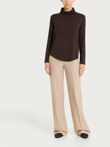 Dolcevita in Jersey Strech Winter Viscosa Marroni Donna - Ragno