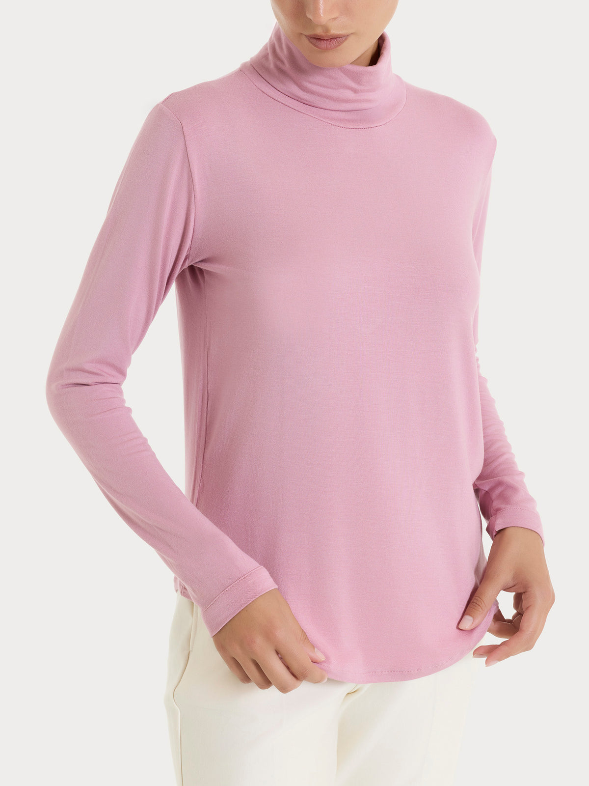 Dolcevita in Jersey Strech Winter Viscosa Rosa Donna - Ragno