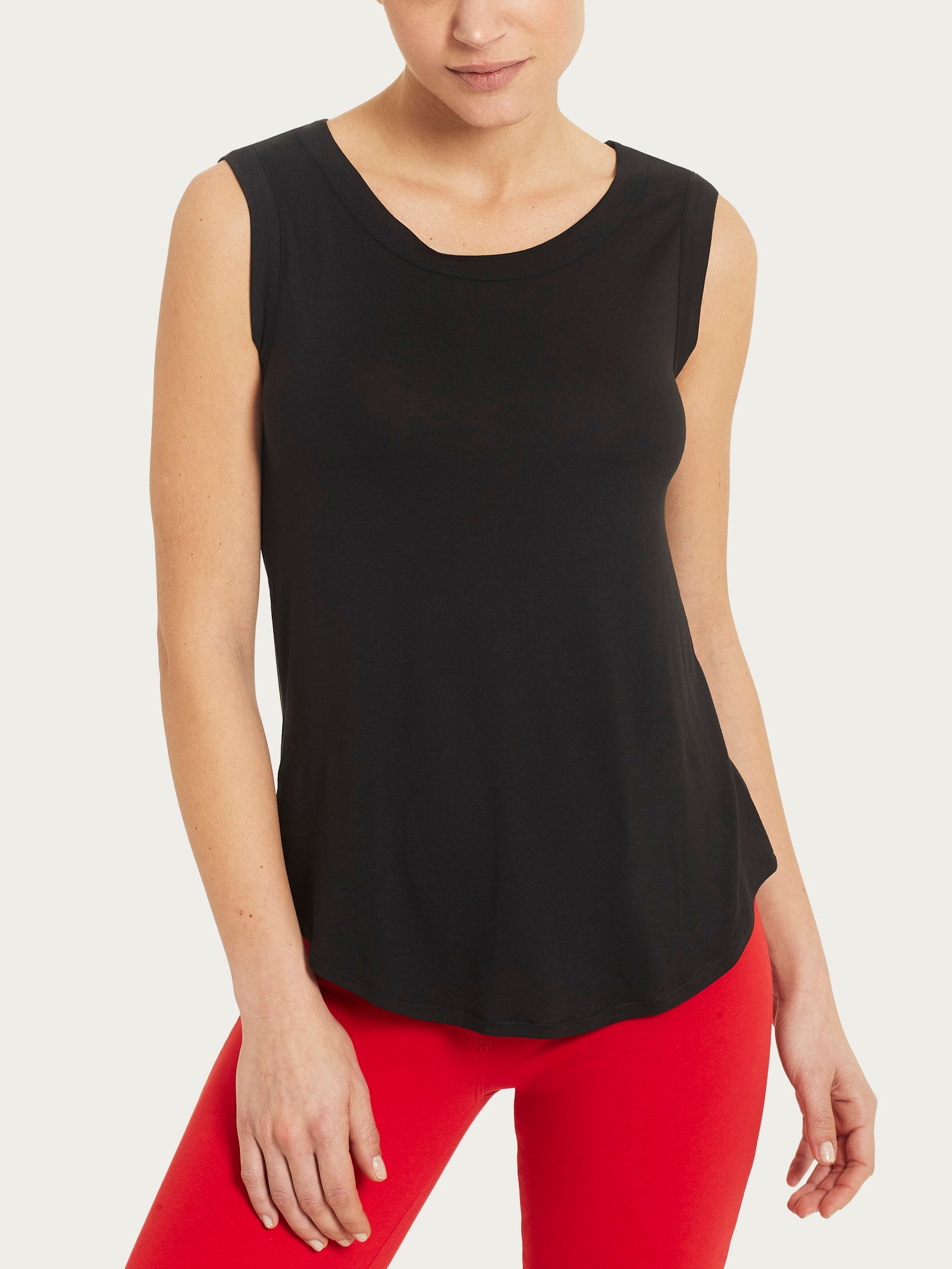 Top a spalla larga in Viscosa Summer Neri Donna - Ragno