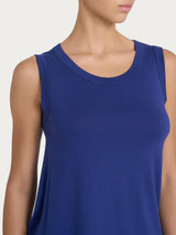 Top a spalla larga in Viscosa Summer Blu Donna - Ragno