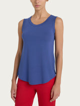 Top a spalla larga in Viscosa Summer Blu Donna - Ragno