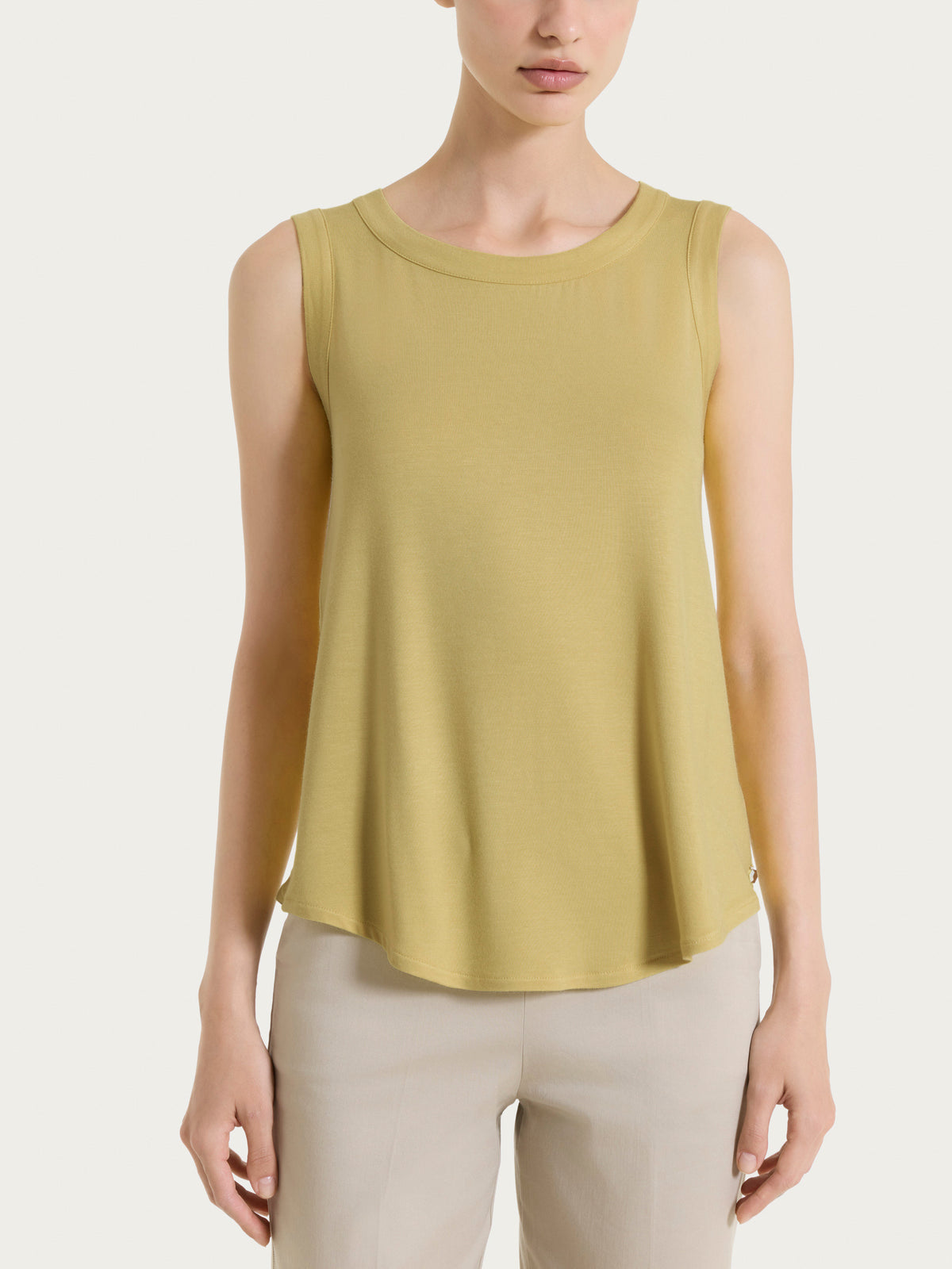 Top a spalla larga in Viscosa Summer Verdi Donna - Ragno