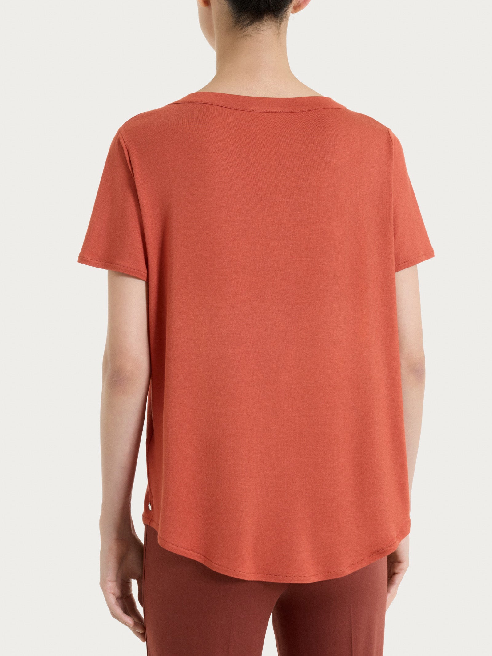 Maglietta a manica corta in Viscosa Summer Rossi Donna - Ragno