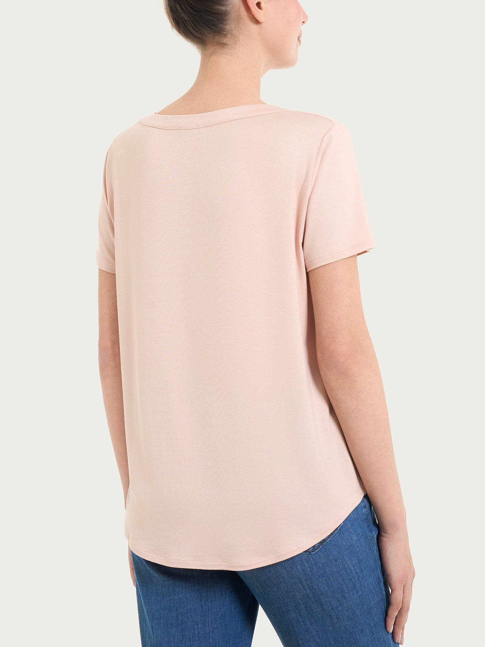 Maglietta a manica corta in Viscosa Summer Rosa Donna - Ragno