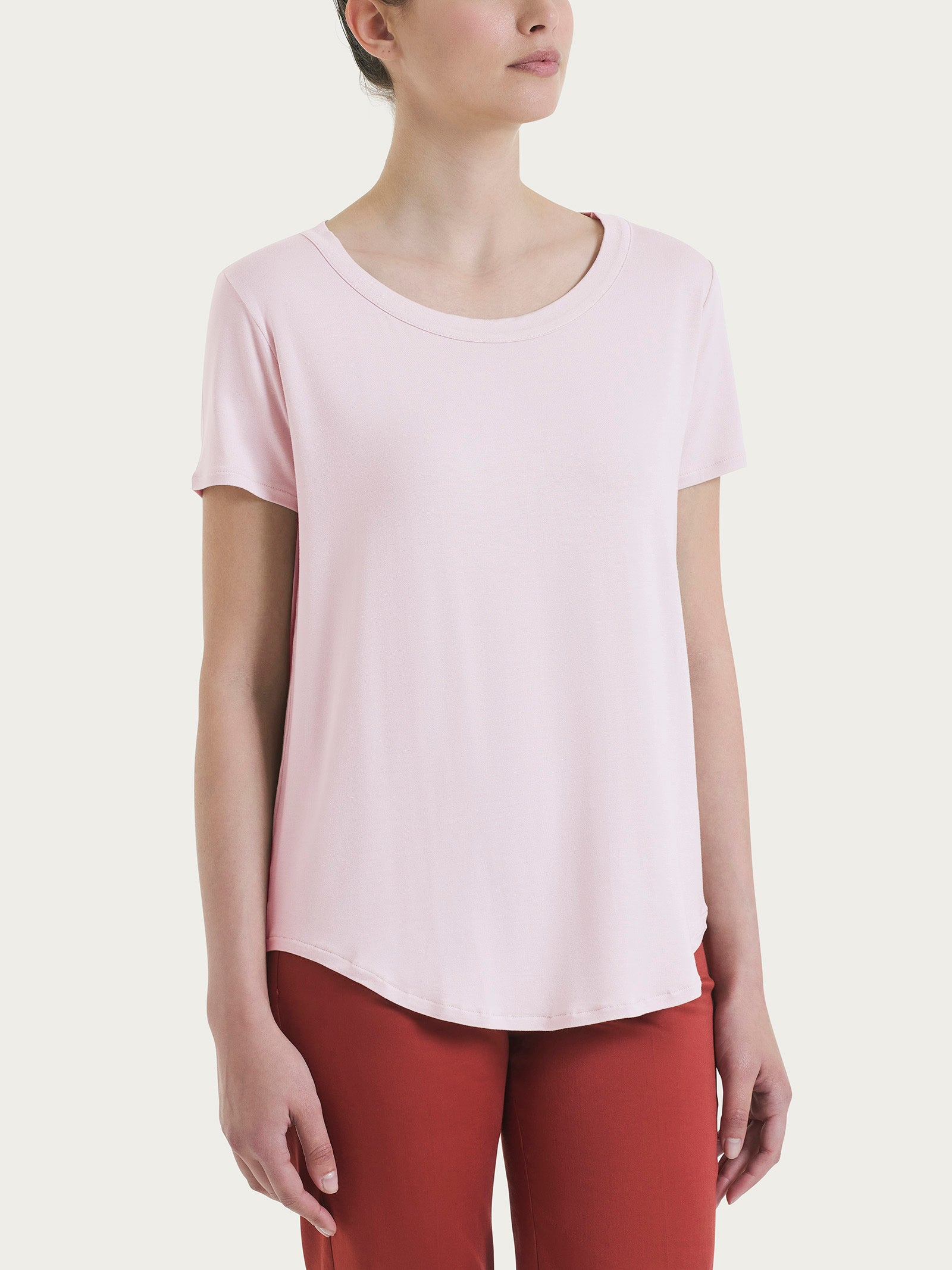 Maglietta a manica corta in Viscosa Summer Rosa Donna - Ragno