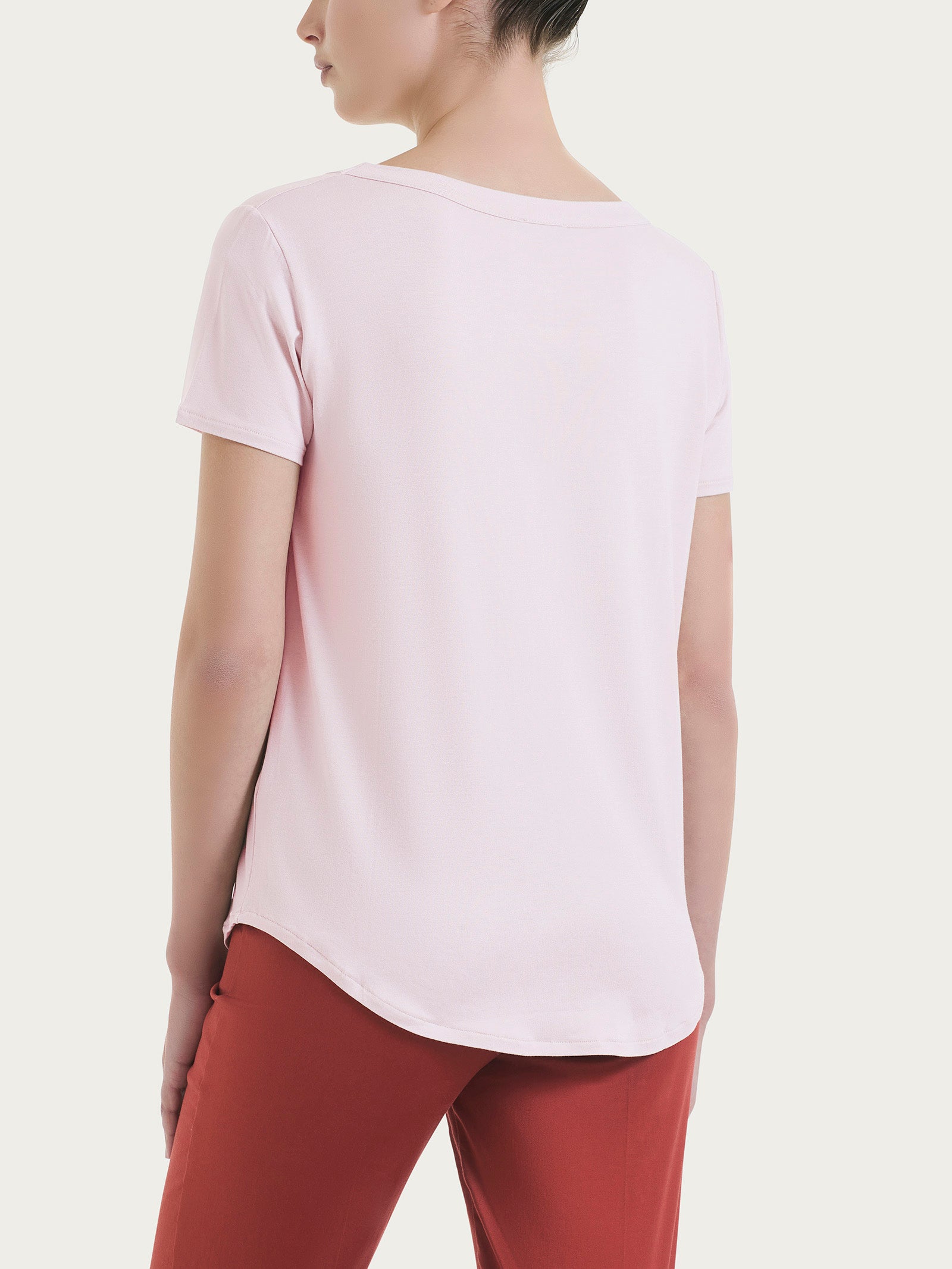Maglietta a manica corta in Viscosa Summer Rosa Donna - Ragno