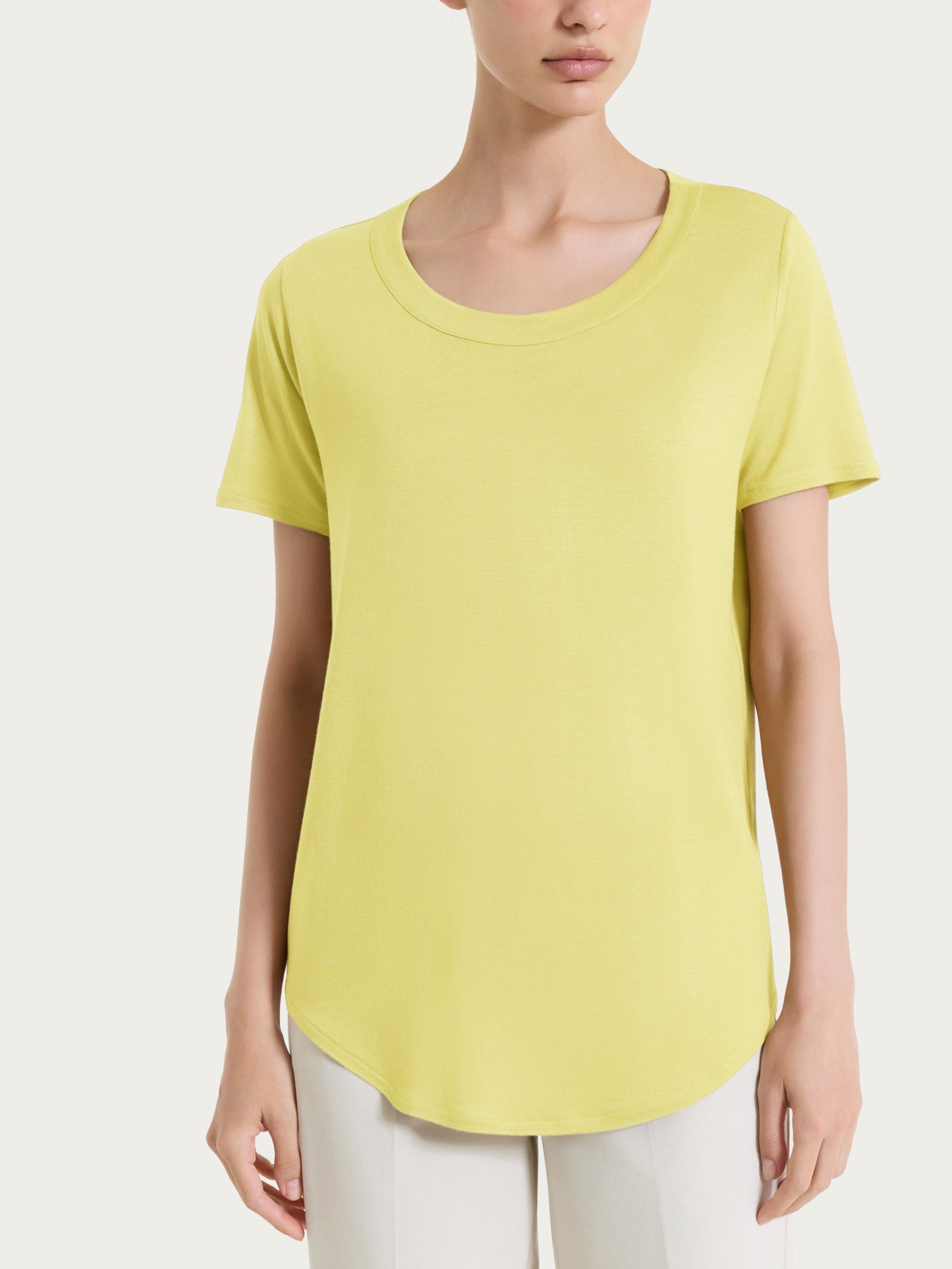 Maglietta a manica corta in Viscosa Summer Gialli Donna - Ragno