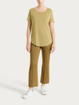 Maglietta a manica corta in Viscosa Summer Verdi Donna - Ragno