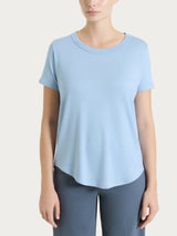 Maglietta a manica corta in Viscosa Summer Azzurri Donna - Ragno