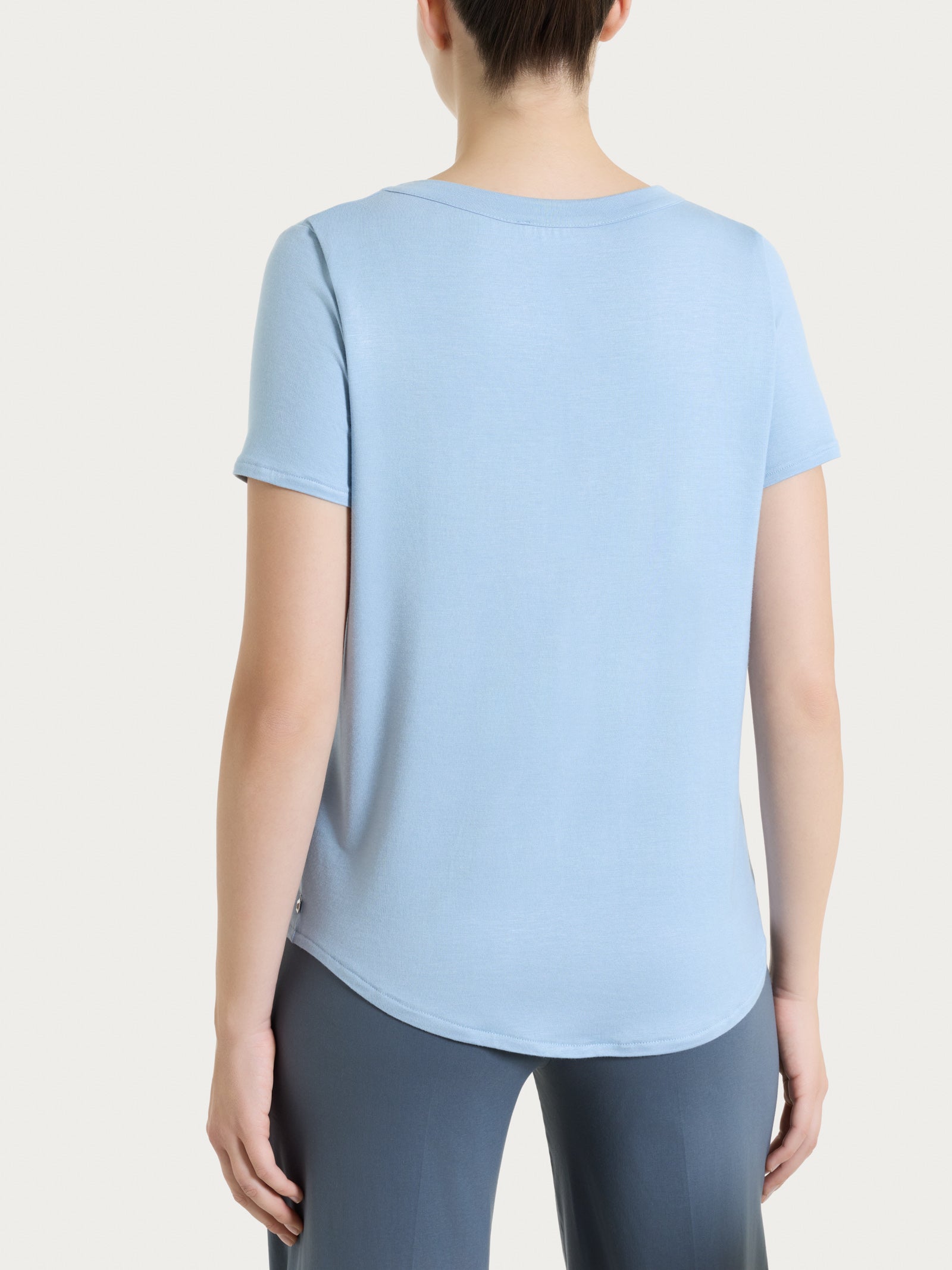 Maglietta a manica corta in Viscosa Summer Azzurri Donna - Ragno