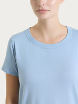 Maglietta a manica corta in Viscosa Summer Azzurri Donna - Ragno