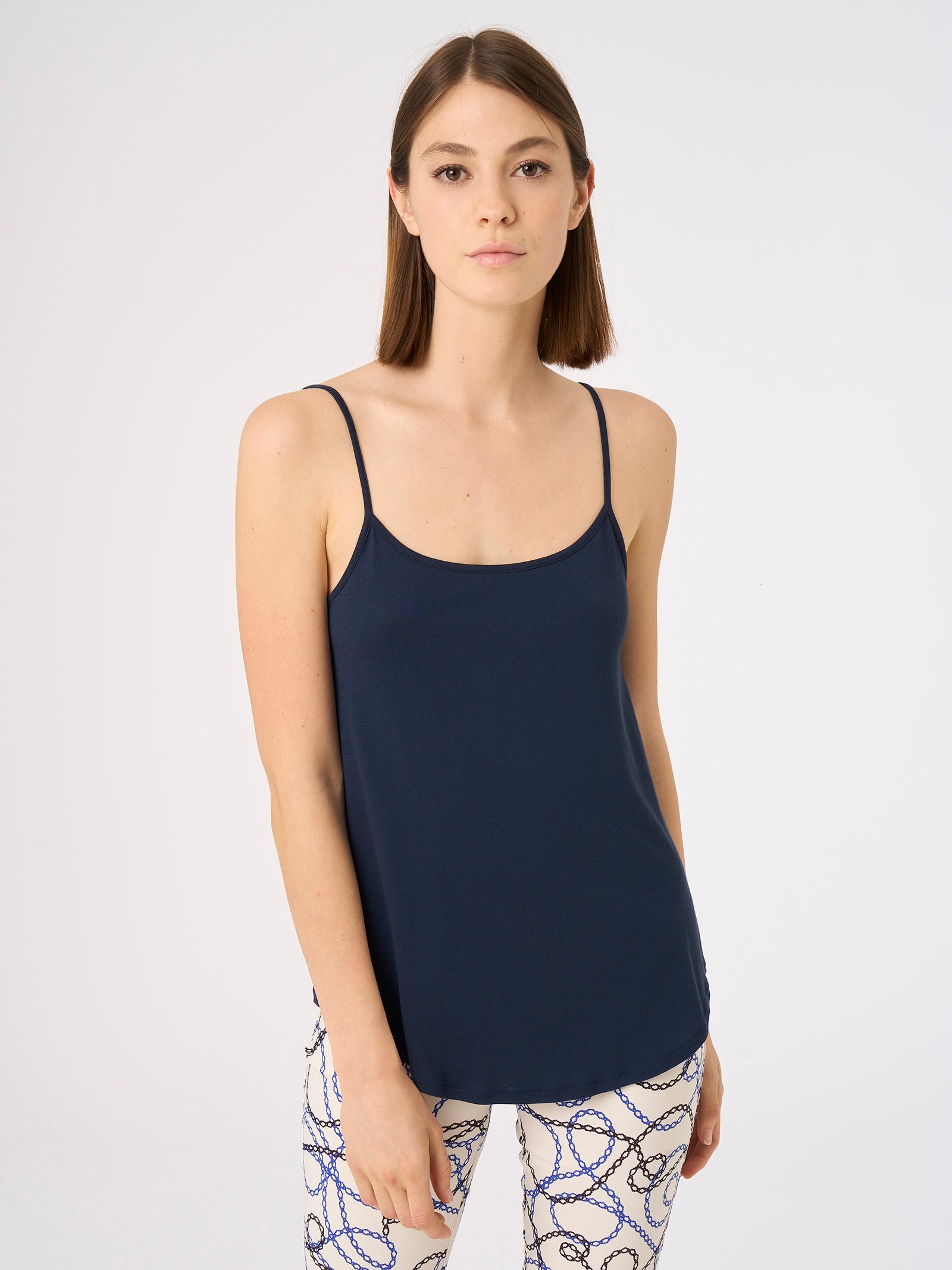 Top in jersey di viscosa elasticizzata Bianchi Donna - Ragno