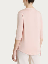 Maglietta a manica 3/4 in Viscosa Summer Rosa Donna - Ragno