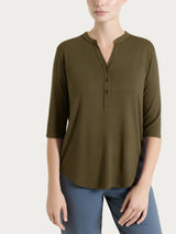 Maglietta a manica 3/4 in Viscosa Summer Verdi Donna - Ragno