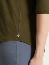 Maglietta a manica 3/4 in Viscosa Summer Verdi Donna - Ragno