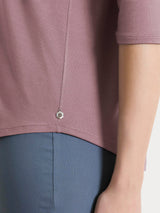 Maglietta a manica 3/4 in Viscosa Summer Viola Donna - Ragno