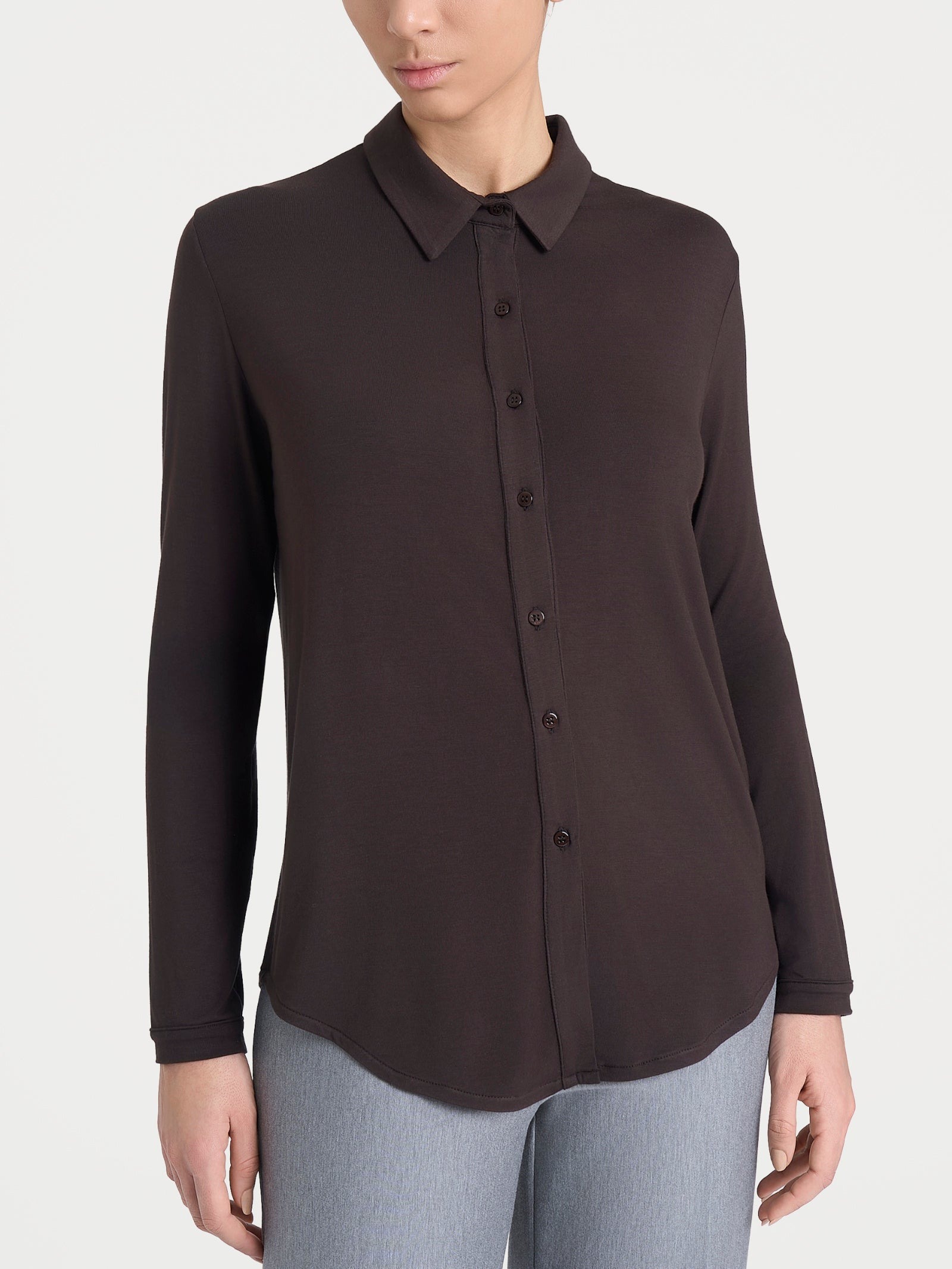 Camicia in Eco Viscosa Marroni Donna - Ragno