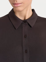 Camicia in Eco Viscosa Marroni Donna - Ragno
