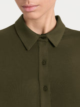 Camicia in Eco Viscosa Verdi Donna - Ragno