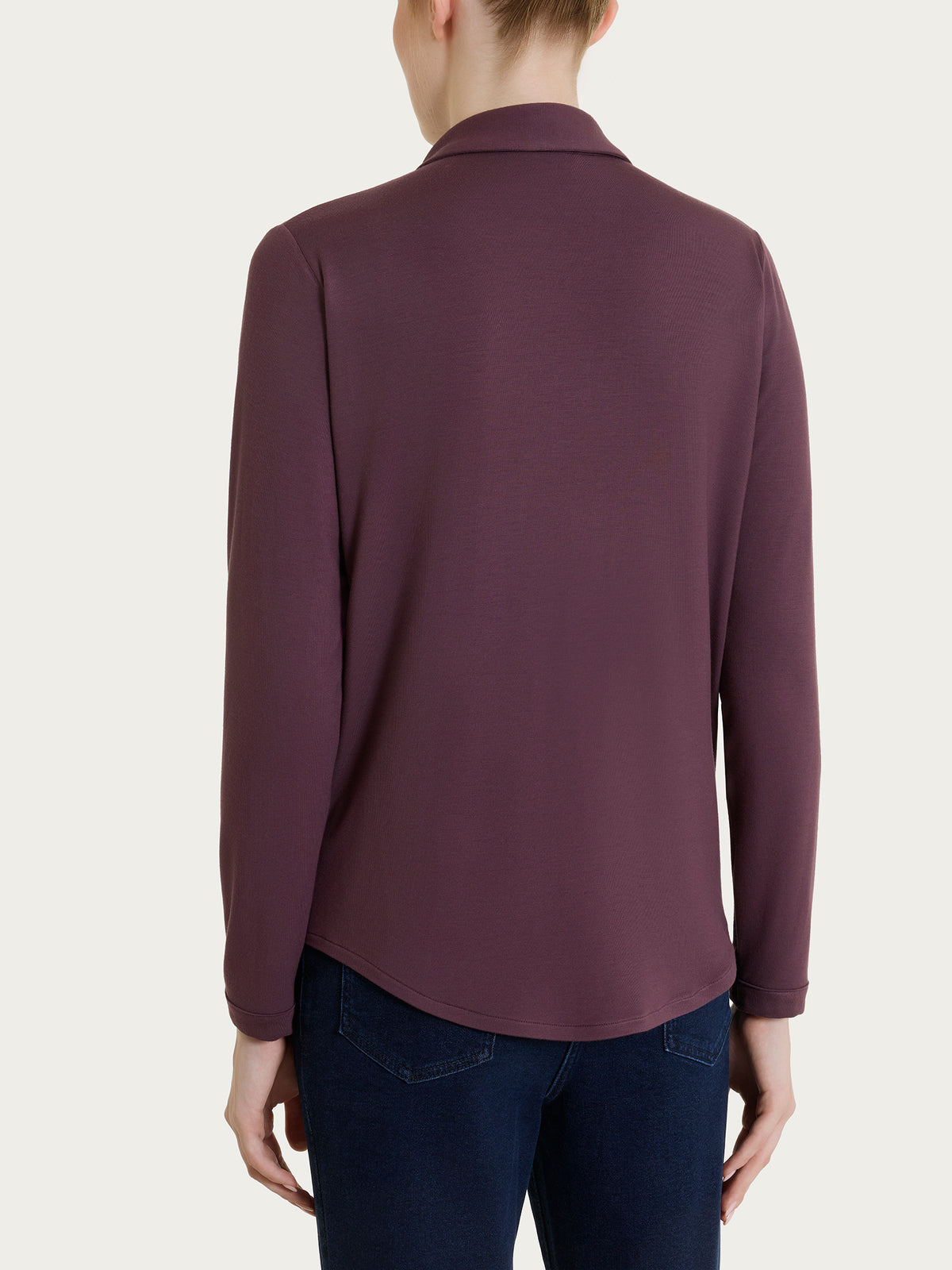 Camicia in Jersey Strech Winter Viscosa Viola Donna - Ragno