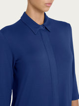 Camicia con manica 3/4 in Viscosa Summer Blu Donna - Ragno