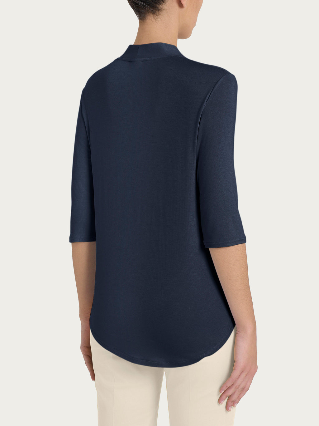 BamGleam maglietta corta aderente da donna con scollo rotondo e maniche BamGleam maglietta corta aderente da donna con scollo rotondo e maniche
