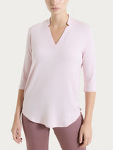 Maglietta con scollo a V in Viscosa Summer Rosa Donna - Ragno