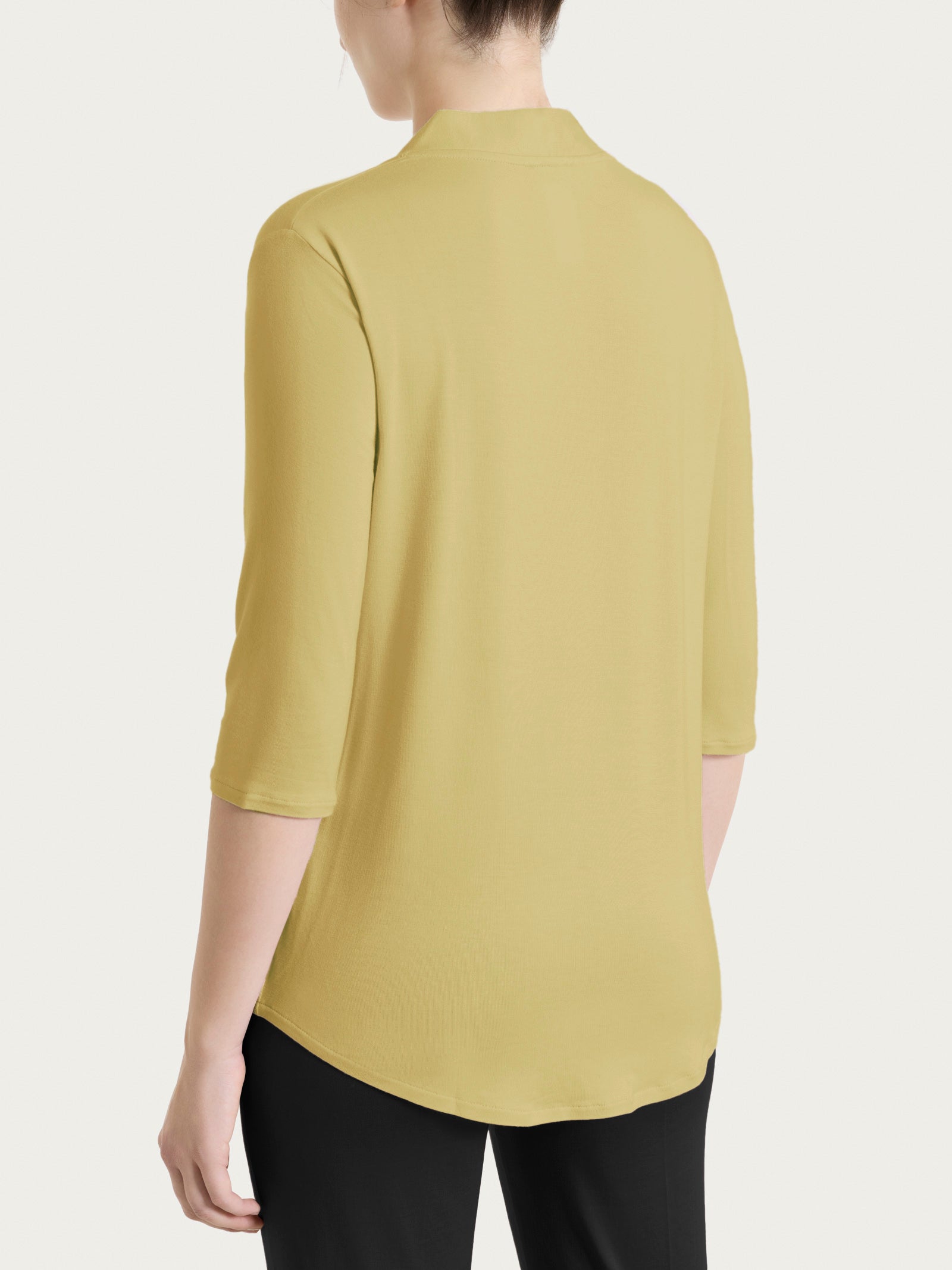 Summer Green Women's V-neck Viscose Summer T-shirt - Ragno