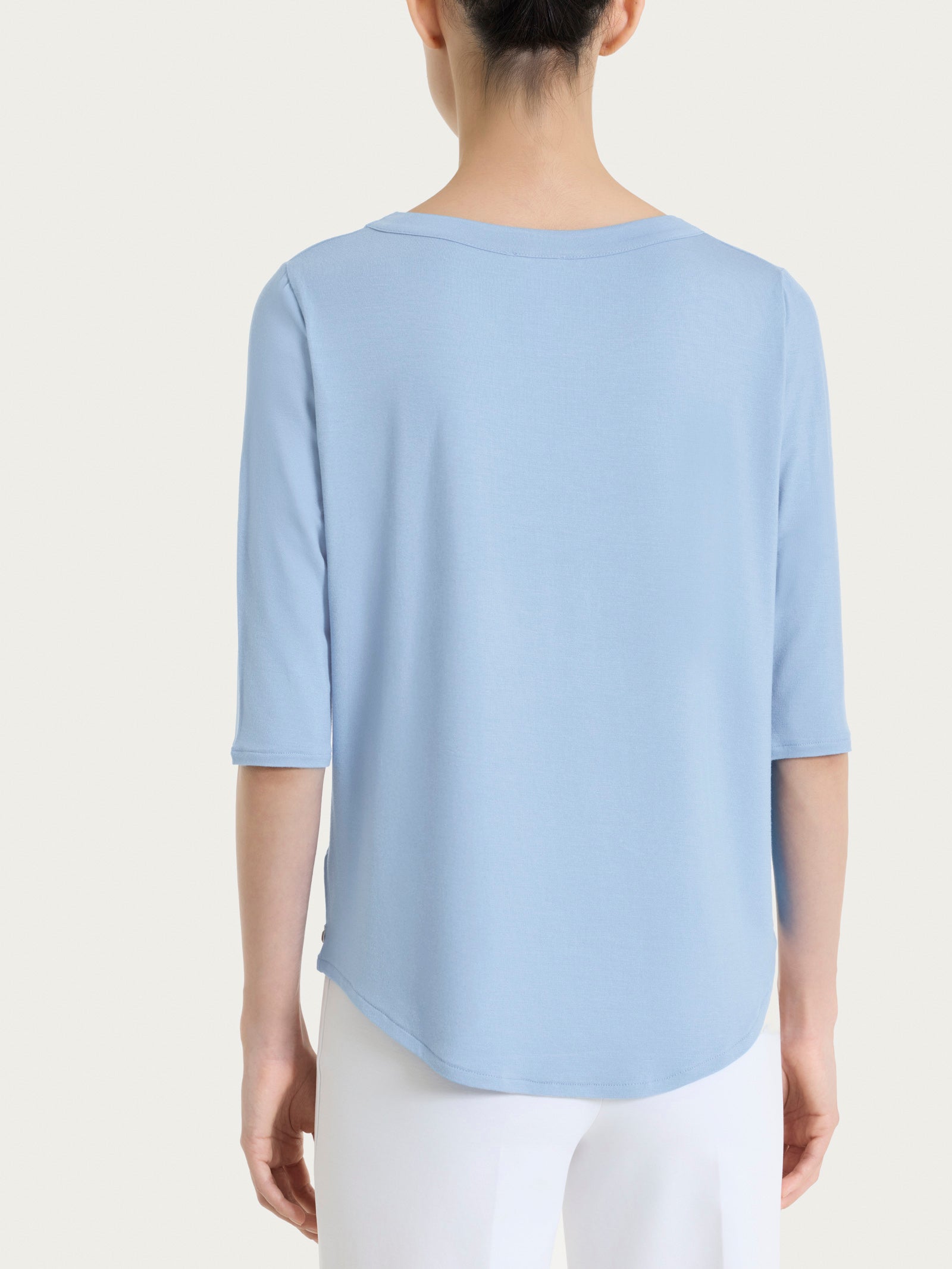 Damen Viskose Sommer T-Shirt mit Rundhalsausschnitt - Ragno