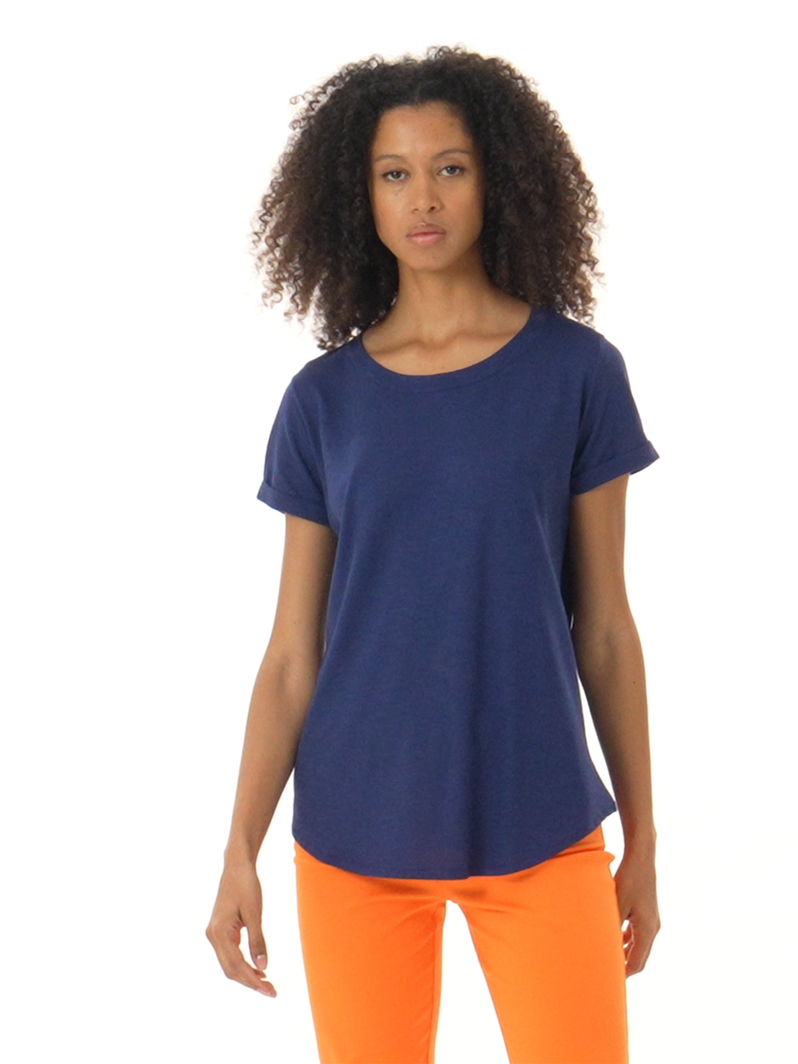 T-shirt girocollo in slub jersey di cotone -  - Ragno