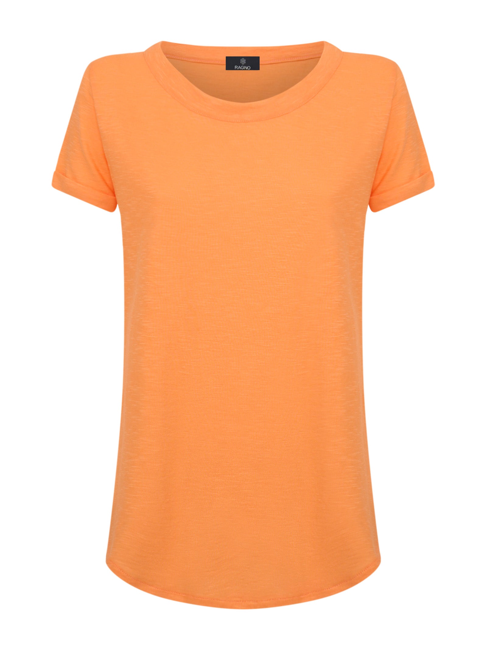 T-shirt girocollo in slub jersey di cotone -  - Ragno